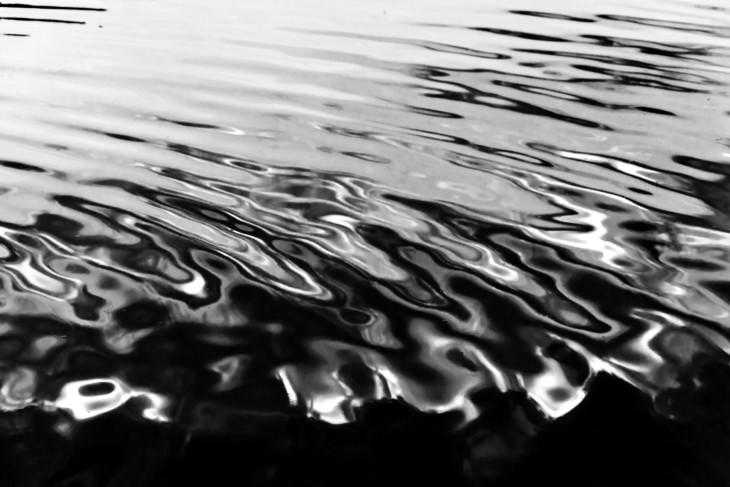 reflection in water ripples