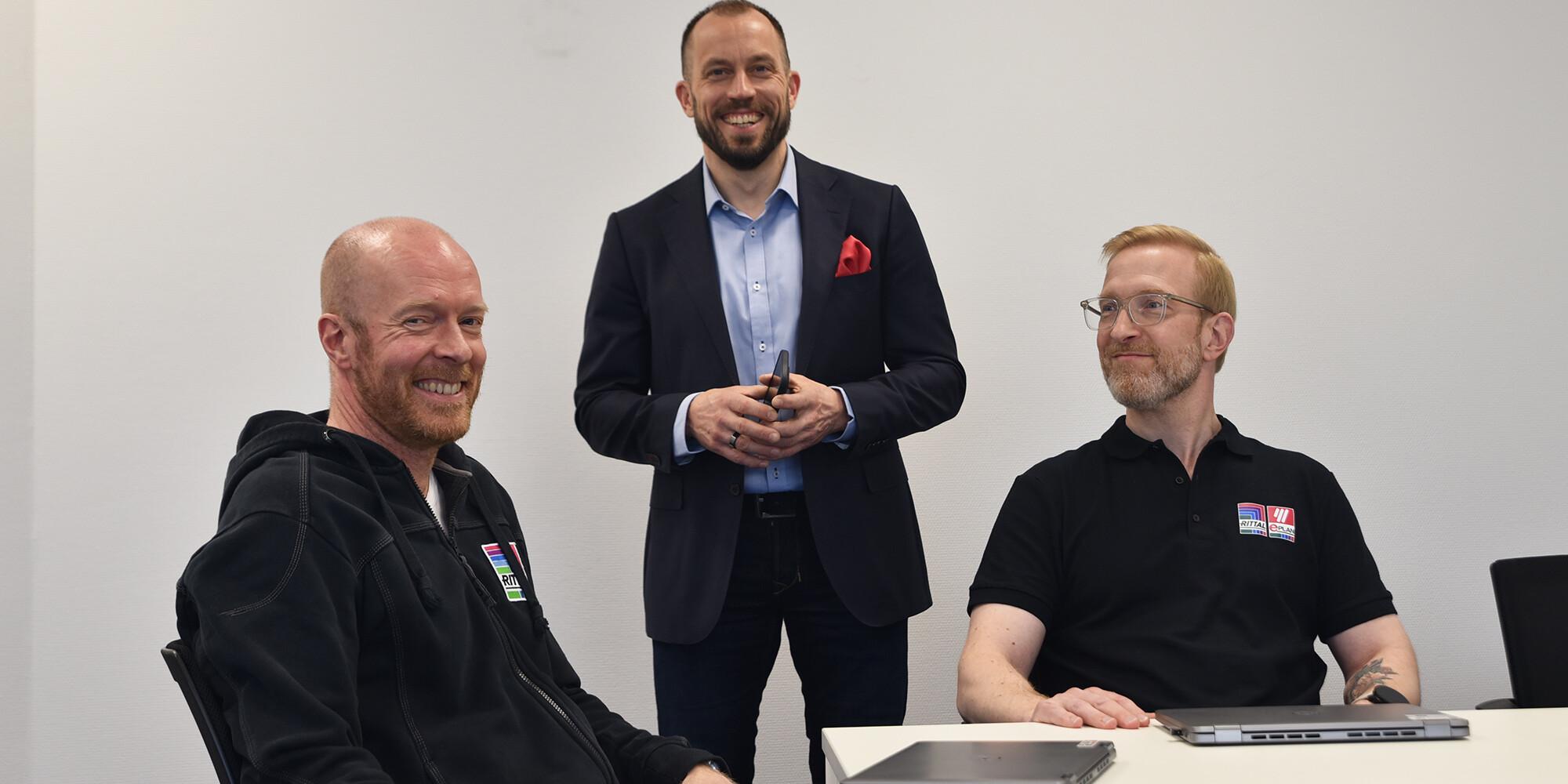 Finnish Data Centeriä edustavat Rami Nyström, Mikko Aho ja Juha Katara